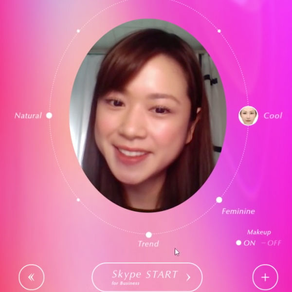 Skype-App „Tele Beauty“ schminkt Gesichter virtuell