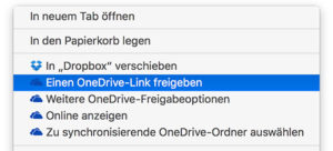 OneDrive für Mac jetzt mit Erweiterung. (Screenshot: moobilux.com)